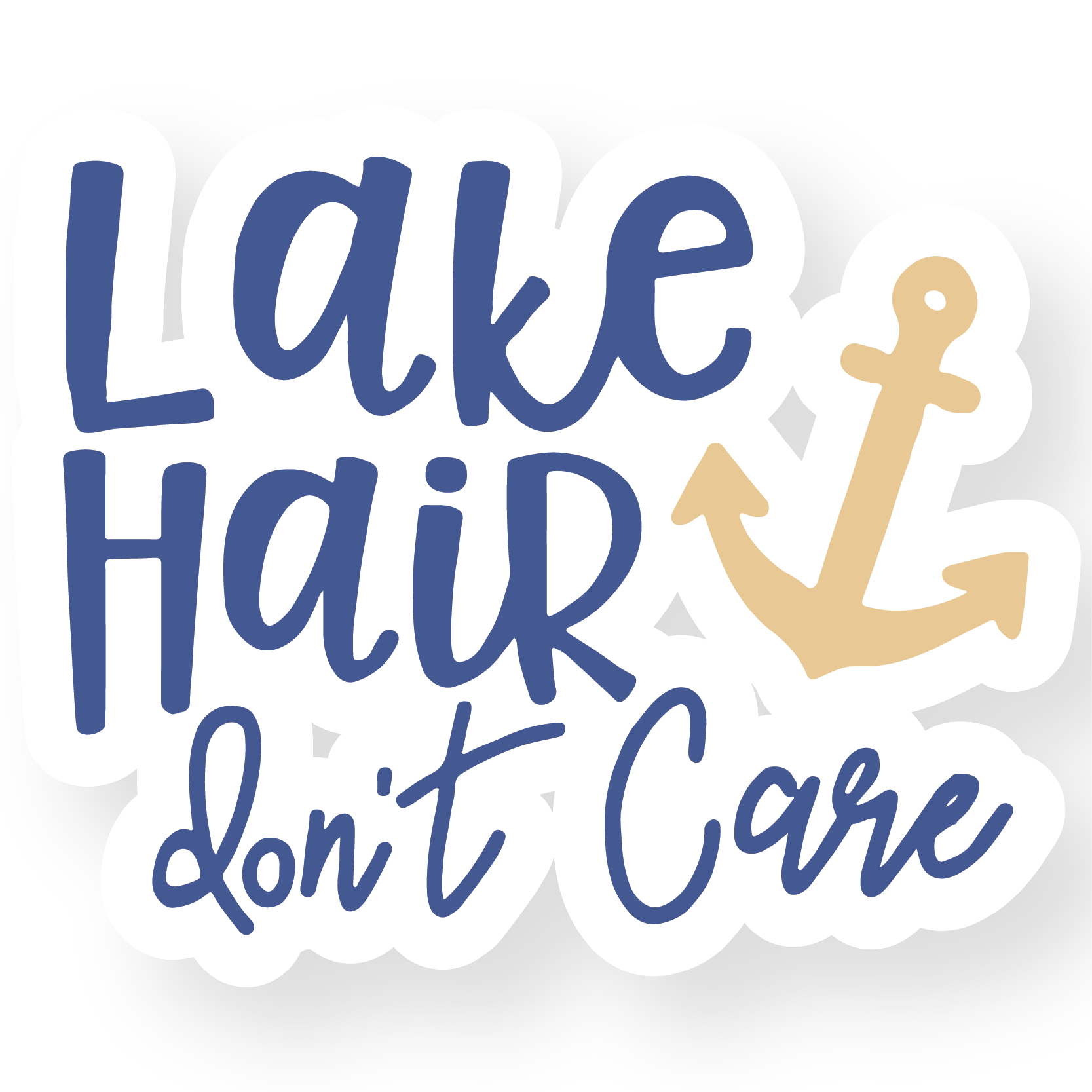 Lake Hair Sticker