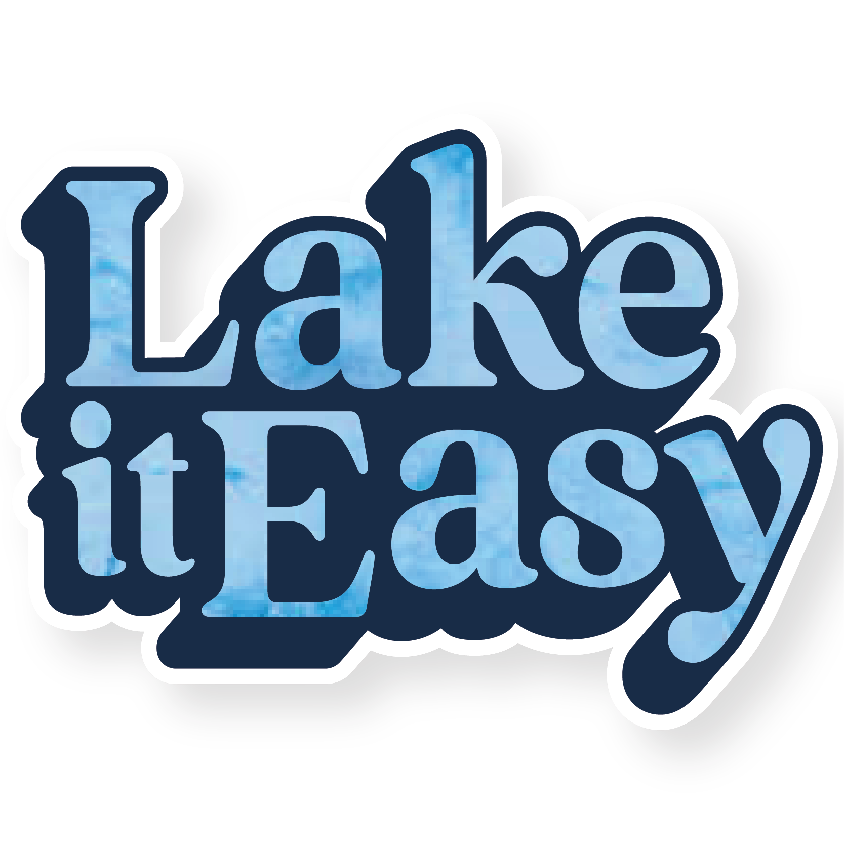 Lake It Tie-Dye Sticker